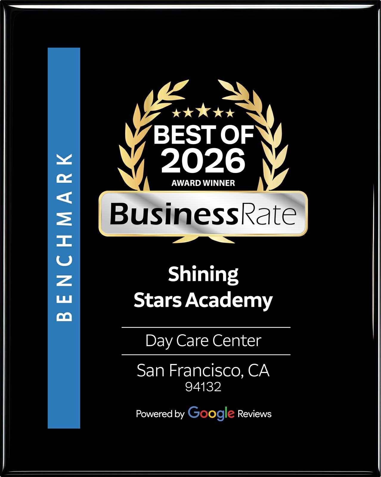 Best of 2026 Award - BusinessRate, powered by Google Reviews
